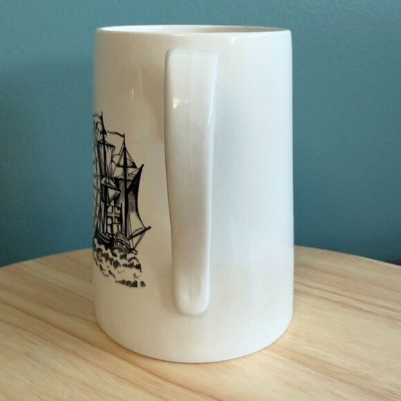 Vintage Nautical Mariners Compass Mug With Ship Design England - Picture 4 of 7